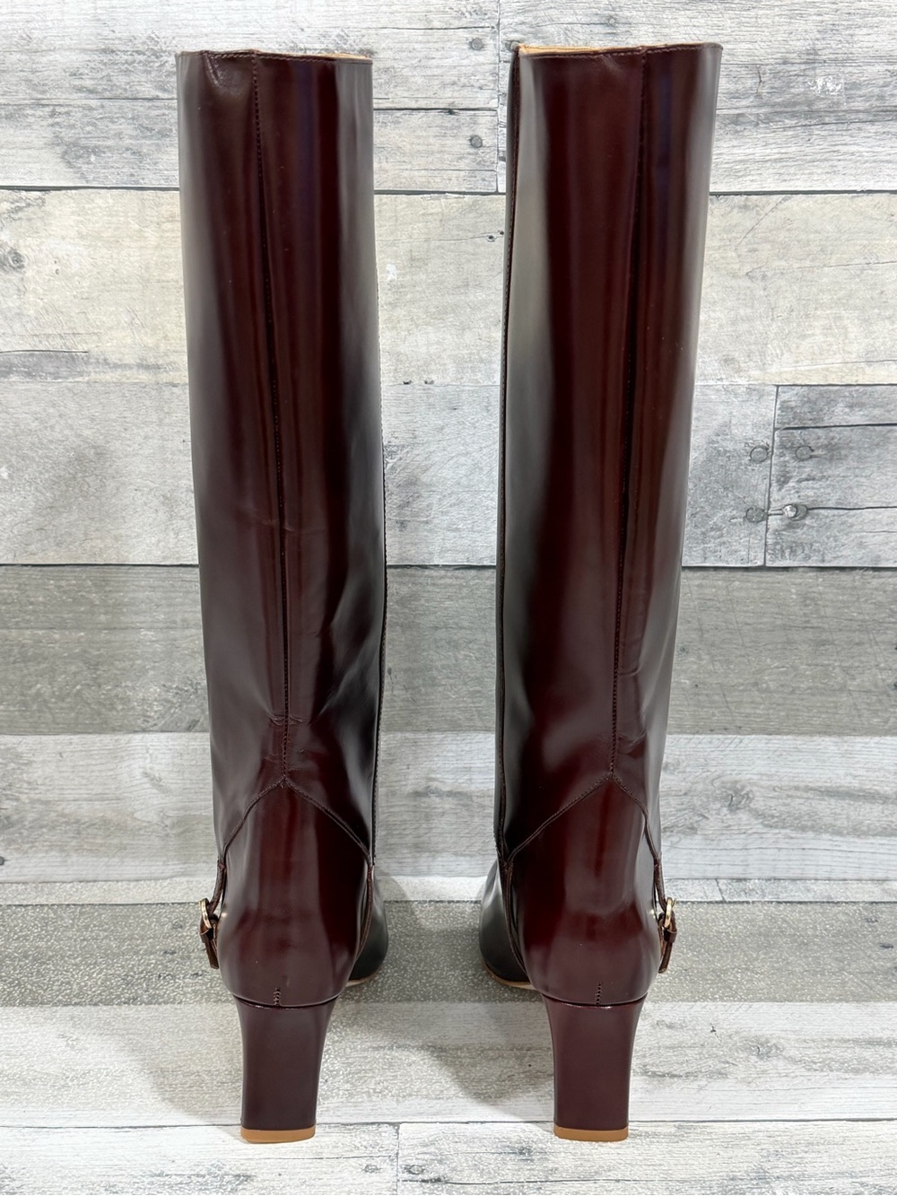 REFORMATION Gaelle Knee High Boot In Ruby - Size - 8.US - Picture 6 of 14